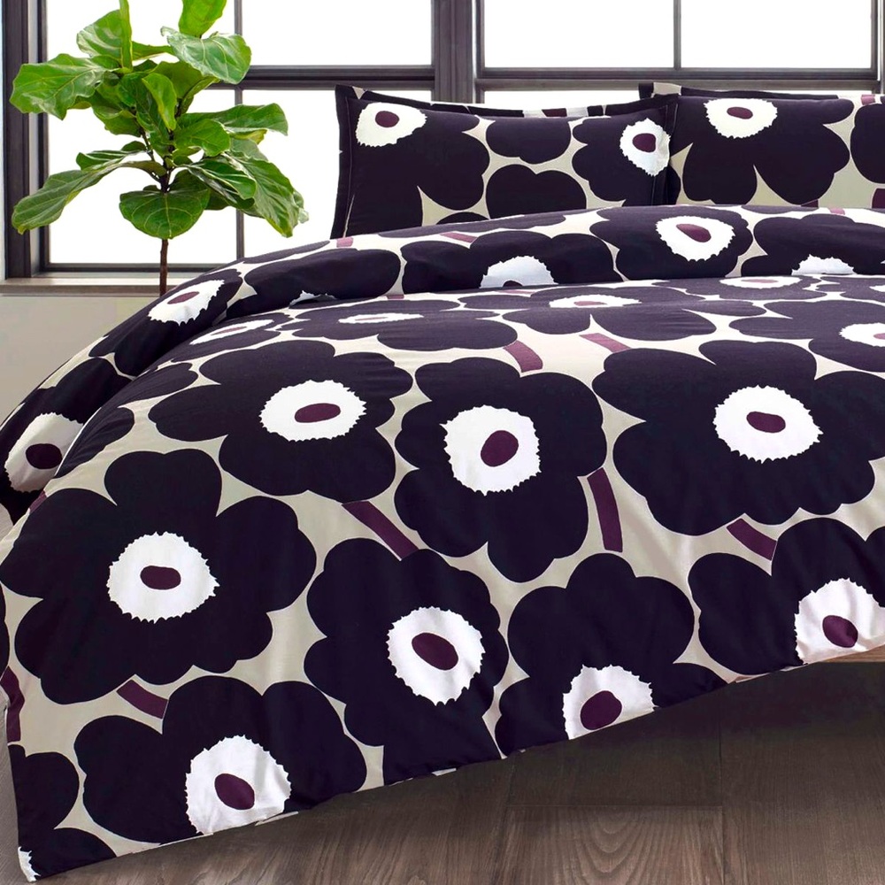 Unikko Maija Isola 1964 by marimekko - Full/Queen Duvet Cover w/ Shams